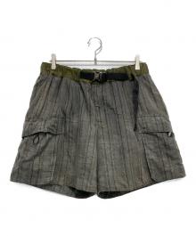 sacai（サカイ）の古着「ベルテッドカーゴショーツ」｜グレー