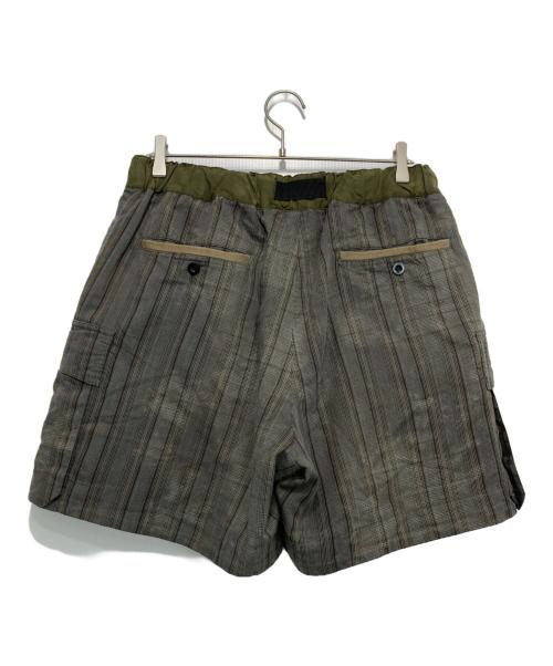 sacai（サカイ）sacai (サカイ) ベルテッドカーゴショーツ グレー サイズ:3の古着・服飾アイテム