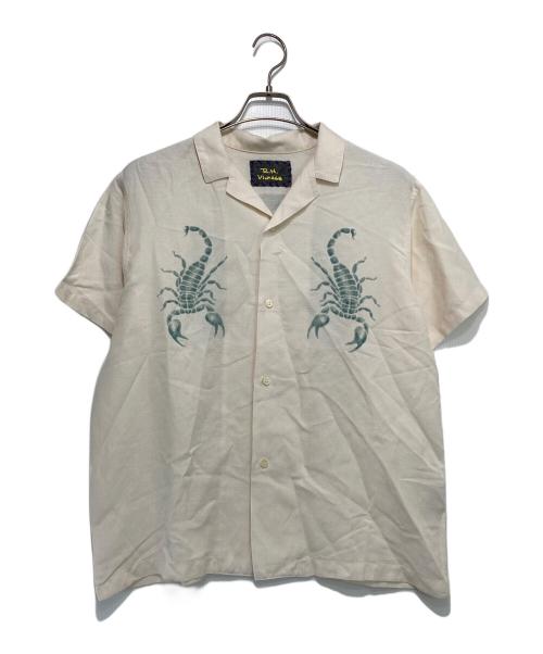 R.H.Vintage（ロンハーマン・ヴィンテージ）R.H.Vintage (ロンハーマン・ヴィンテージ) リネンレーヨンオープンカラーシャツ アイボリー サイズ:Sの古着・服飾アイテム