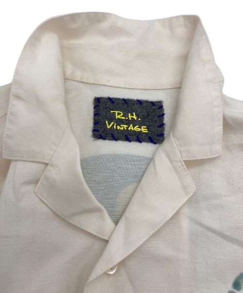 R.H.Vintage（ロンハーマン・ヴィンテージ）R.H.Vintage (ロンハーマン・ヴィンテージ) リネンレーヨンオープンカラーシャツ アイボリー サイズ:Sの古着・服飾アイテム