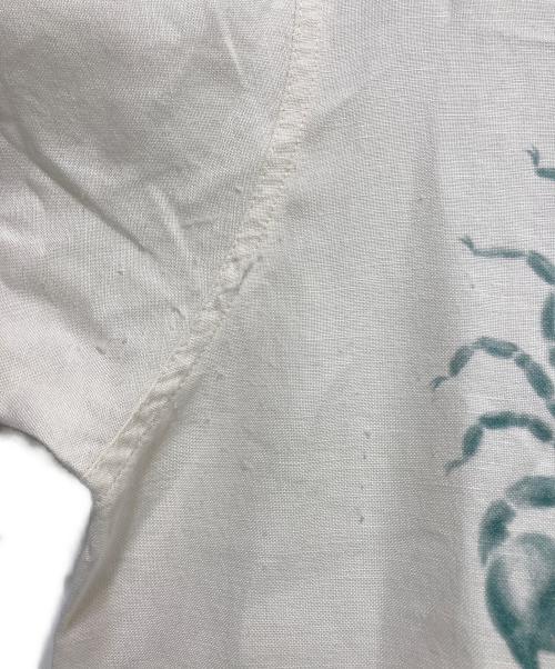 R.H.Vintage（ロンハーマン・ヴィンテージ）R.H.Vintage (ロンハーマン・ヴィンテージ) リネンレーヨンオープンカラーシャツ アイボリー サイズ:Sの古着・服飾アイテム