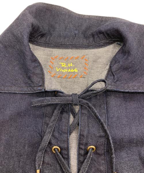 R.H.Vintage（ロンハーマン・ヴィンテージ）R.H.Vintage (ロンハーマン・ヴィンテージ) レースアップデニムシャツ インディゴ サイズ:XSの古着・服飾アイテム
