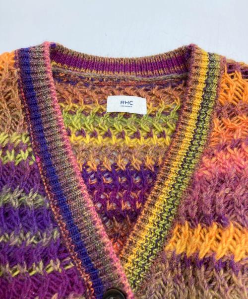 RHC Ron Herman（アールエイチシー ロンハーマン）RHC Ron Herman (アールエイチシー ロンハーマン) マルチボーダーカーディガン マルチカラー サイズ:XSの古着・服飾アイテム