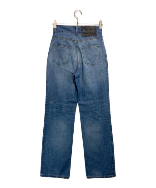 R.H.Vintage（ロンハーマン・ヴィンテージ）R.H.Vintage (ロンハーマン・ヴィンテージ) ウォッシュ加工ストレートデニムパンツ インディゴ サイズ:24の古着・服飾アイテム
