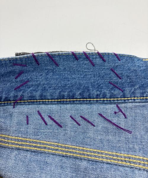 R.H.Vintage（ロンハーマン・ヴィンテージ）R.H.Vintage (ロンハーマン・ヴィンテージ) ウォッシュ加工ストレートデニムパンツ インディゴ サイズ:24の古着・服飾アイテム