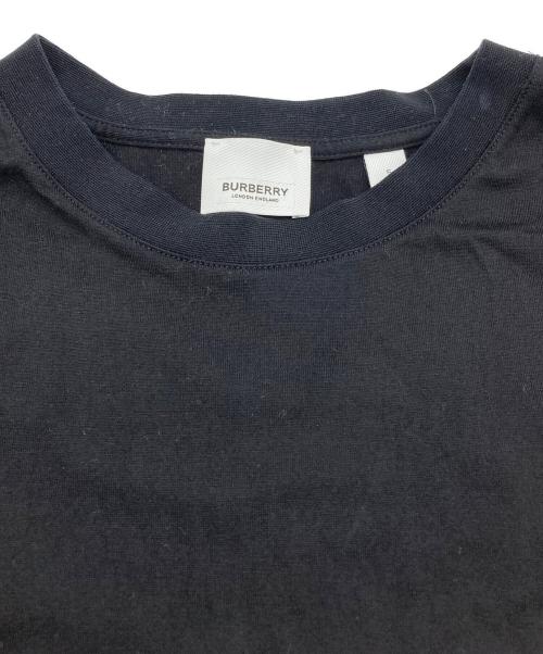 BURBERRY LONDON（バーバリーロンドン）BURBERRY LONDON (バーバリーロンドン) ロゴプリントTシャツ ブラック サイズ:Sの古着・服飾アイテム