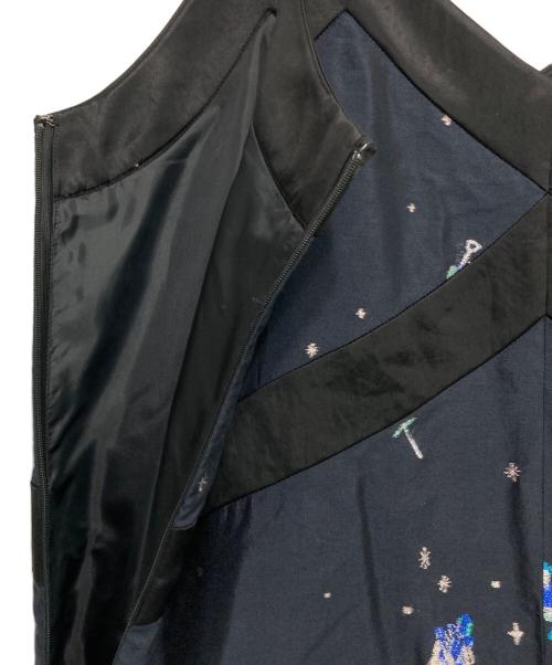 Ron Herman（ロンハーマン）Ron Herman (ロンハーマン) 刺繍キャミソールワンピース ネイビー サイズ:XSの古着・服飾アイテム