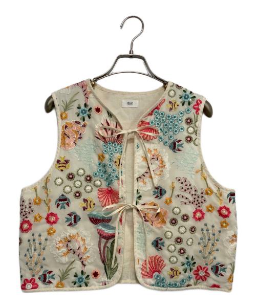 RHC Ron Herman（アールエイチシー ロンハーマン）RHC Ron Herman (アールエイチシー ロンハーマン) Embroidery Vest アイボリー サイズ:-の古着・服飾アイテム