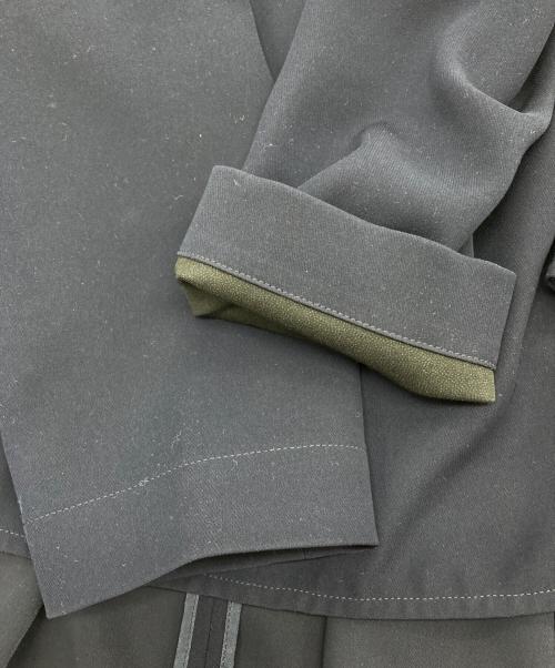 BORDERS at BALCONY（ボーダーズアットバルコニー）BORDERS AT BALCONY (ボーダーズアットバルコニー) バックラッフルトップ ネイビー サイズ:36の古着・服飾アイテム