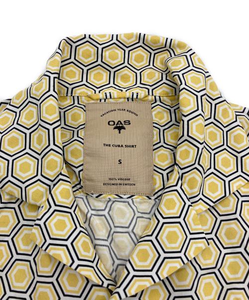 OAS（オーエーエス）OAS (オーエーエス) オープンカラーシャツ イエロー サイズ:Sの古着・服飾アイテム