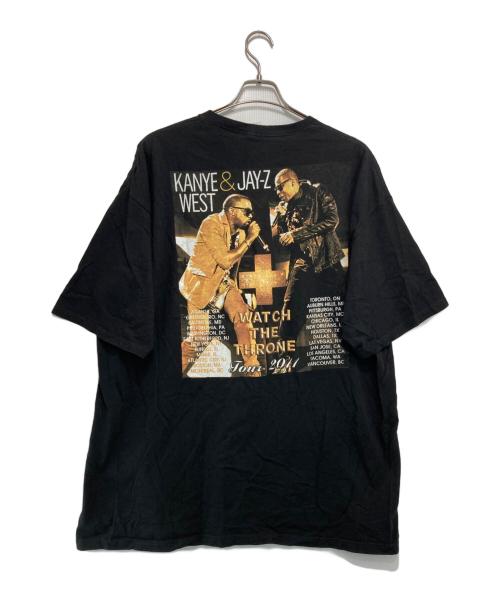 USED（ユーズド）USED (ユーズド) KANYE WEST&JAY-Z 2011ツアープリントTシャツ ブラック サイズ:XLの古着・服飾アイテム