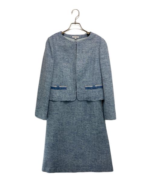 TOCCA（トッカ）TOCCA (トッカ) MAGRIB ツイードセットアップ スカイブルーの古着・服飾アイテム