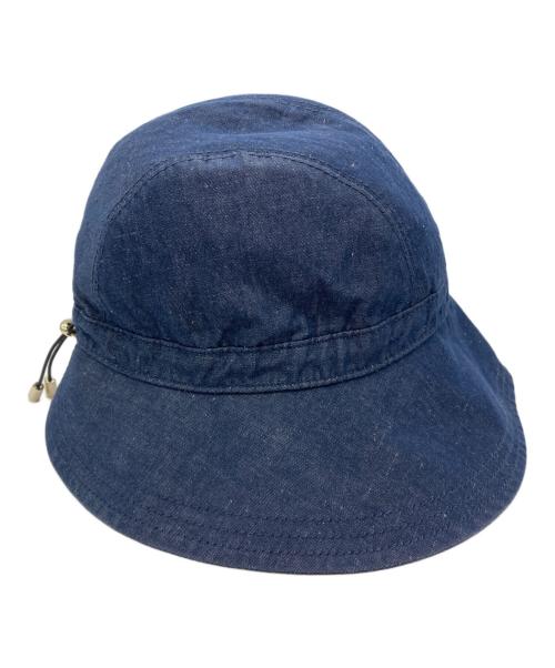 HELEN KAMINSKI（ヘレンカミンスキー）HELEN KAMINSKI (ヘレンカミンスキー) リネンブレンド デニムハット インディゴ サイズ:ONE SIZEの古着・服飾アイテム