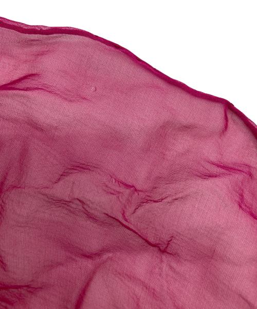 HERMES（エルメス）HERMES (エルメス) シルク モスリン スカーフ140 レッドの古着・服飾アイテム