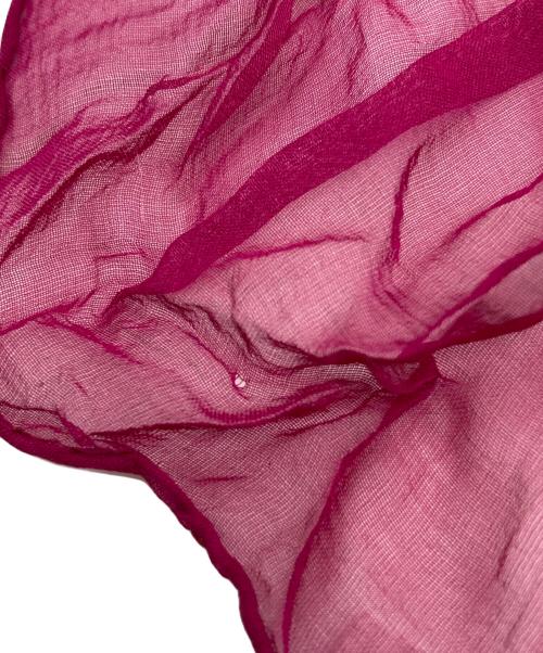 HERMES（エルメス）HERMES (エルメス) シルク モスリン スカーフ140 レッドの古着・服飾アイテム