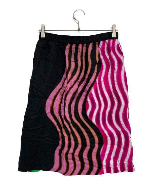 DRIES VAN NOTEN（ドリスヴァンノッテン）DRIES VAN NOTEN (ドリスヴァンノッテン) LEN LYE (レン・ライ) グラフィックプリントミディスカート マルチカラー サイズ:38の古着・服飾アイテム