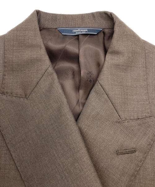 NEWYORKER（ニューヨーカー）NEWYORKER (ニューヨーカー) ダブルセットアップスーツ ブラウン サイズ:AB6 未使用品の古着・服飾アイテム