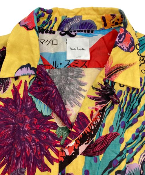 PAUL SMITH（ポールスミス）Paul Smith (ポールスミス) Hawaiian Print Shirt イエロー サイズ:Lの古着・服飾アイテム