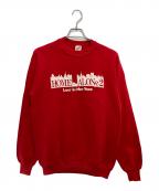 JERZEESジャージーズ）の古着「[古着]90's 発泡プリントスウェット」｜レッド