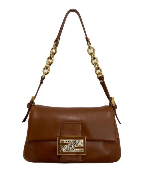 FENDI（フェンディ）FENDI (フェンディ) ミニマンマバケット/ワンショルダーバッグ ブラウンの古着・服飾アイテム