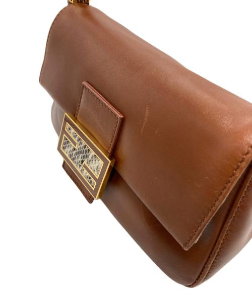 FENDI（フェンディ）FENDI (フェンディ) ミニマンマバケット/ワンショルダーバッグ ブラウンの古着・服飾アイテム