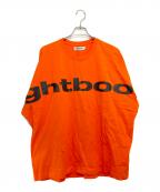 TIGHTBOOTH PRODUCTIONタイトブースプロダクション）の古着「BIG LOGO LS T-SHIRT」｜オレンジ
