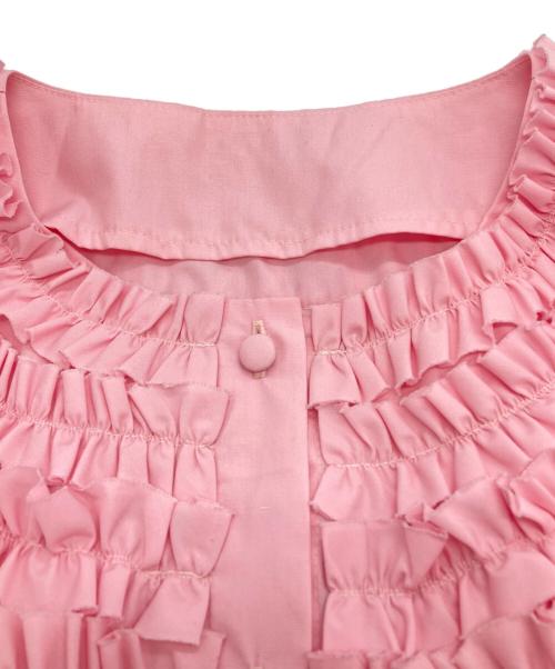 rosy monster（ロージーモンスター）rosy monster (ロージーモンスター) ミニフリルブラウス ピンク サイズ:-の古着・服飾アイテム