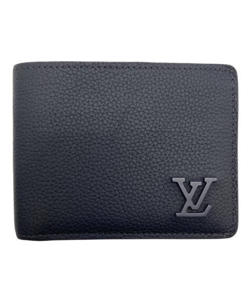 LOUIS VUITTON（ルイ ヴィトン）LOUIS VUITTON (ルイ ヴィトン) LVアエログラム ポルトフォイユ ミュルティプル ネイビーグレーの古着・服飾アイテム