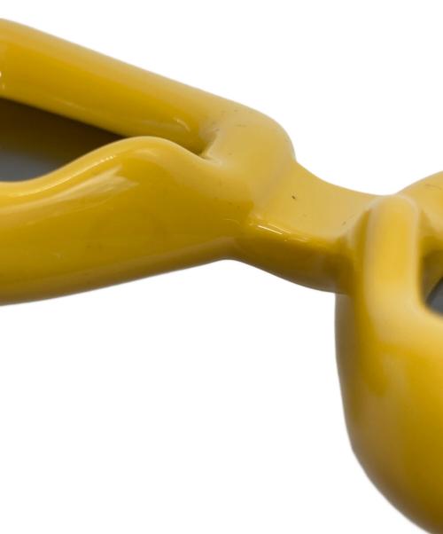 LOEWE（ロエベ）LOEWE (ロエベ) レクタンギュラー サングラス イエロー サイズ:41□28　14541□28　145の古着・服飾アイテム