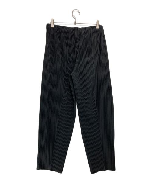HOMME PLISSE ISSEY MIYAKE（オム プリッセ イッセイ ミヤケ）HOMME PLISSE ISSEY MIYAKE (オム プリッセ イッセイ ミヤケ) スリットプリーツパンツ ブラック サイズ:3の古着・服飾アイテム