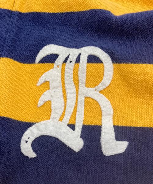 Rugby Ralph Lauren（ラグビーラルフローレン）Rugby Ralph Lauren (ラグビーラルフローレン) ポロシャツ ネイビー×イエロー サイズ:Mの古着・服飾アイテム