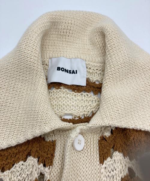 BonSai（ボンサイ）BONSAI (ボンサイ) ニットシャツ ベージュ サイズ:Mの古着・服飾アイテム