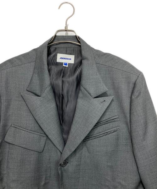 ADER error（アーダーエラー）ADER error (アーダーエラー) Vassi Blazer テーラードジャケット グレー サイズ:XLの古着・服飾アイテム