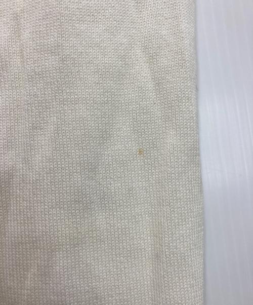 Salvatore Ferragamo（サルヴァトーレ フェラガモ）Salvatore Ferragamo (サルヴァトーレ フェラガモ) スカーフ 切替ニットカーディガン ベージュ サイズ:XLの古着・服飾アイテム