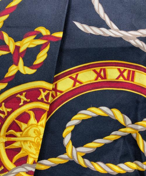 CELINE（セリーヌ）CELINE (セリーヌ) ［OLD］スカーフ柄シルクシャツ ブラック サイズ:36の古着・服飾アイテム