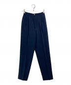 GUCCIグッチ）の古着「［OLD］金釦ウール混ツータックスラックス」｜ネイビー