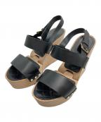 CHANELシャネル）の古着「ウェッジソールサンダル」｜ブラック