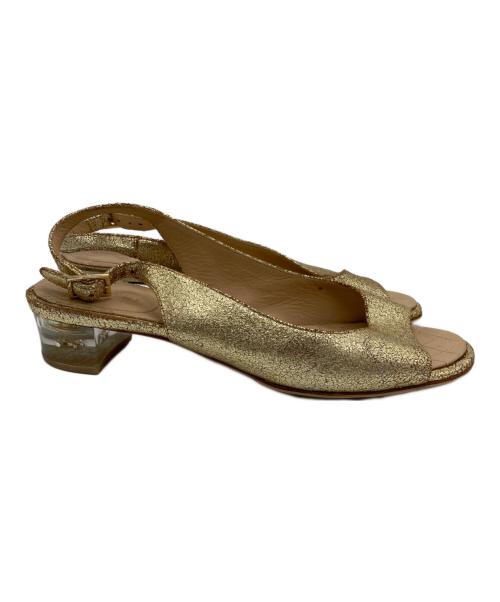 CHANEL（シャネル）CHANEL (シャネル) クリアヒールサンダル ベージュ サイズ:37½の古着・服飾アイテム