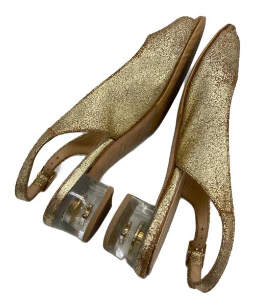 CHANEL（シャネル）CHANEL (シャネル) クリアヒールサンダル ベージュ サイズ:37½の古着・服飾アイテム