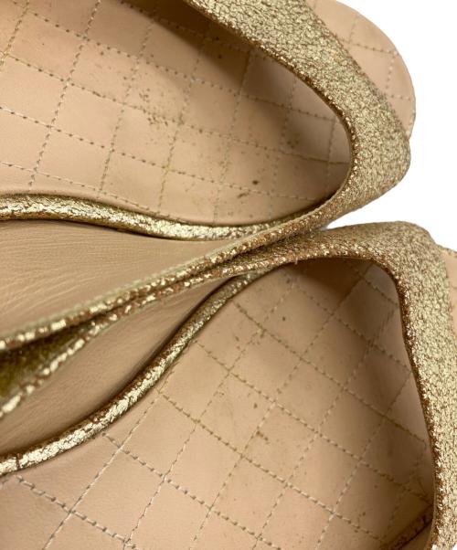 CHANEL（シャネル）CHANEL (シャネル) クリアヒールサンダル ベージュ サイズ:37½の古着・服飾アイテム