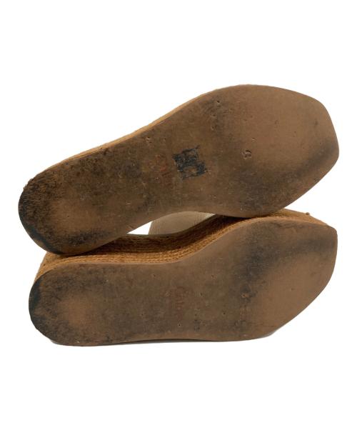 Chloe（クロエ）Chloe (クロエ) Woody ウェッジ エスパドリーユ サンダル ベージュ サイズ:37の古着・服飾アイテム