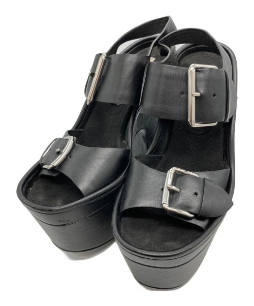 STELLA McCARTNEY（ステラマッカートニー）STELLA McCARTNEY (ステラマッカートニー) 厚底ストラップサンダル ブラック サイズ:36½の古着・服飾アイテム