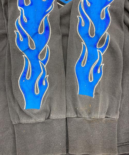 HARLEY-DAVIDSON（ハーレーダビッドソン）HARLEY-DAVIDSON (ハーレーダビッドソン) ［古着］Blue Flame Long TEE グレー サイズ:LGの古着・服飾アイテム