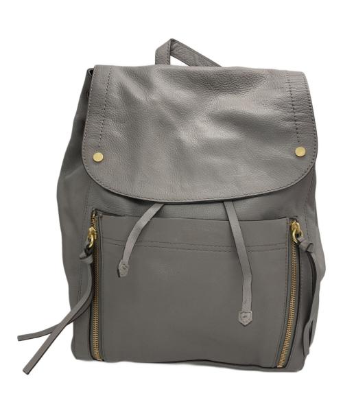 COLE HAAN（コールハーン）COLE HAAN (コールハーン) レザーリュック グレーの古着・服飾アイテム