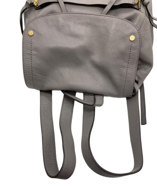 COLE HAAN（コールハーン）COLE HAAN (コールハーン) レザーリュック グレーの古着・服飾アイテム