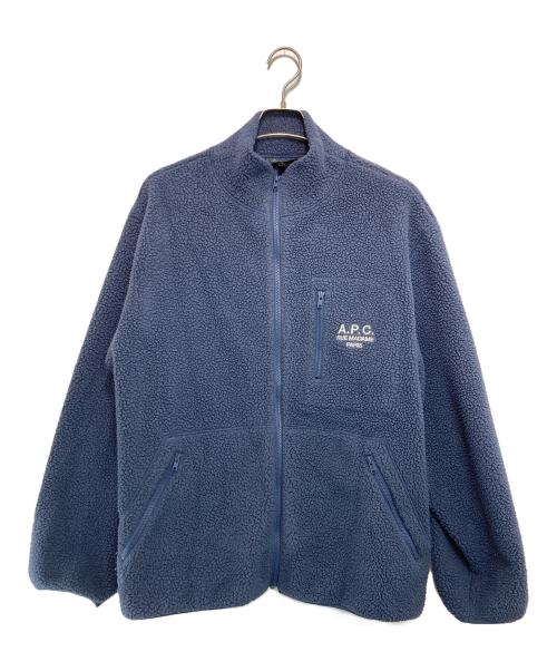 A.P.C.（アーペーセー）A.P.C. (アーペーセー) フリースジャケット ネイビー サイズ:Lの古着・服飾アイテム