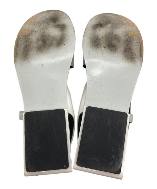 ph7（ペーハーセブン）ph7 (ペーハーセブン) レザーサンダル ホワイト サイズ:36の古着・服飾アイテム