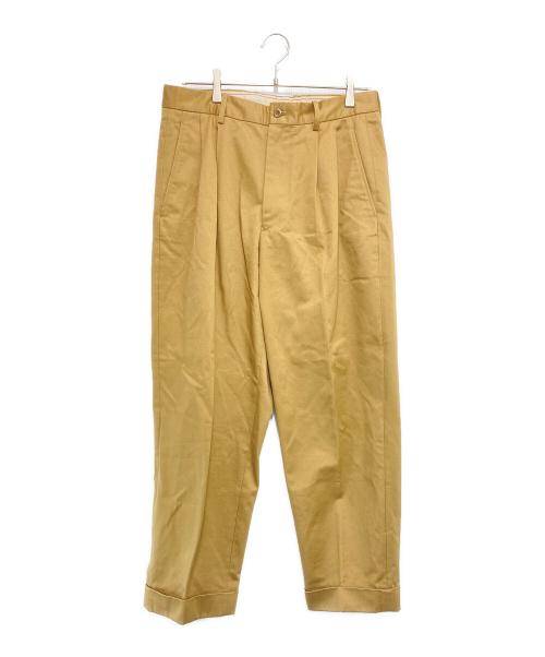 SCYE（サイ）SCYE (サイ) 2タックテーパードチノパンツ ベージュ サイズ:38の古着・服飾アイテム