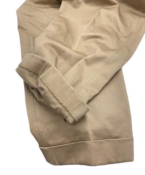 SCYE（サイ）SCYE (サイ) 2タックテーパードチノパンツ ベージュ サイズ:38の古着・服飾アイテム