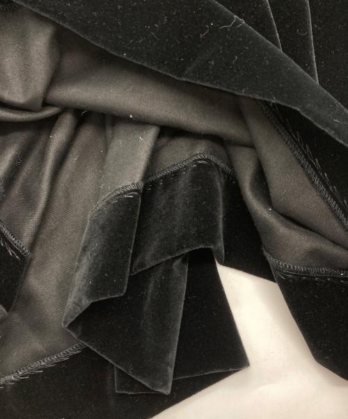 Vivienne Westwood RED LABEL（ヴィヴィアンウエストウッドレッドレーベル）Vivienne Westwood RED LABEL (ヴィヴィアンウエストウッドレッドレーベル) タックベロアスカート ブラック サイズ:38の古着・服飾アイテム